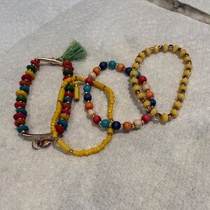 Colorful Beaded Bracelet Set